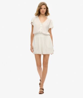 Playsuit met korte mouwen en print