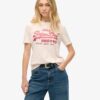 Relaxed T-shirt met metallic logo
