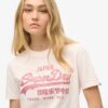 Relaxed T-shirt met metallic logo