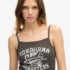 Retro Rocker Graphic Rib Cami Top