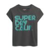 Retro T-shirt met glitterlogo Retro T-shirt met glitterlogo