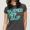 Retro T-shirt met glitterlogo Retro T-shirt met glitterlogo