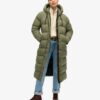 Ripstop-Puffer-jas met verlengd model
