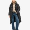 Ripstop-Puffer-jas met verlengd model