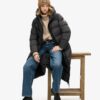 Ripstop-Puffer-jas met verlengd model
