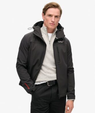 Ripstop softshell-trekkersjas met capuchon