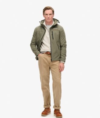 Ripstop softshell-trekkersjas met capuchon