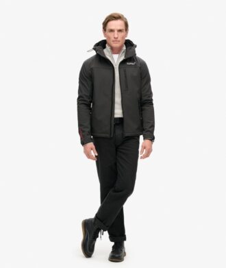 Ripstop softshell-trekkersjas met capuchon