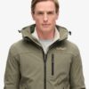 Ripstop softshell-trekkersjas met capuchon
