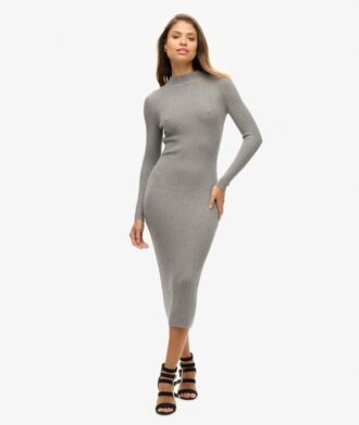 Rugloze bodycon-midijurk