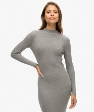 Rugloze bodycon-midijurk