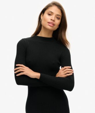 Rugloze bodycon-midijurk