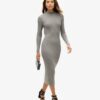 Rugloze bodycon-midijurk