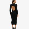 Rugloze bodycon-midijurk