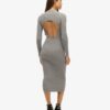 Rugloze bodycon-midijurk