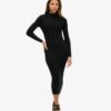 Rugloze bodycon-midijurk