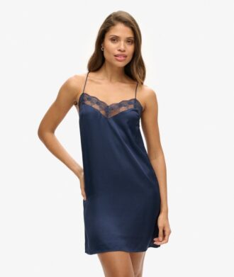 Satijnen mini-cami-jurk