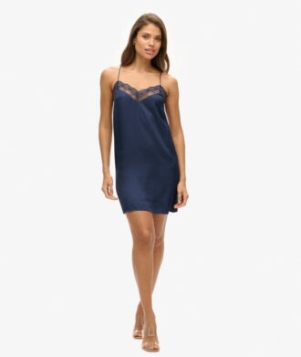 Satijnen mini-cami-jurk