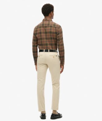 Slanke, taps toelopende stretch chino broeken