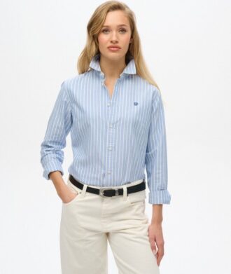 Slim Oxford-overhemd met lange mouwen
