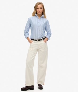 Slim Oxford-overhemd met lange mouwen