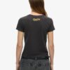 Small Tattoo Rhinestone Fitted T-shirt Small Tattoo Rhinestone Fitted T-shirt
