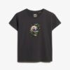 Small Tattoo Rhinestone Fitted T-shirt Small Tattoo Rhinestone Fitted T-shirt