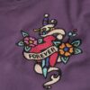 Small Tattoo Rhinestone getailleerd T-shirt Small Tattoo Rhinestone getailleerd T-shirt