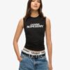 Sport Luxe grafische getailleerde tanktop