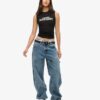 Sport Luxe grafische getailleerde tanktop