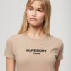 Sport Luxe Logo getailleerd cropped T-shirt