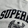 Sportief, relaxed sweatshirt met flockprint Sportief, relaxed sweatshirt met flockprint