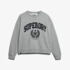 Sportief, relaxed sweatshirt met flockprint Sportief, relaxed sweatshirt met flockprint