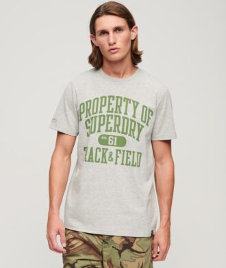Sportief T-shirt met college-print