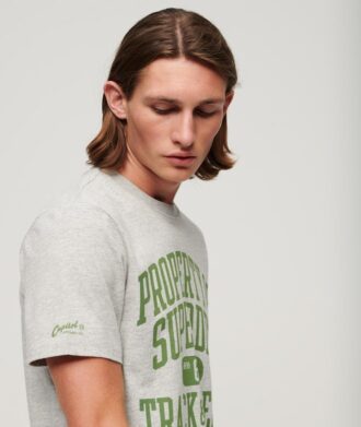 Sportief T-shirt met college-print