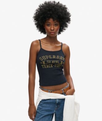 Sportieve college-cami-top met print