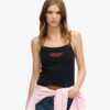 Sportieve, getailleerde cami-top met logo