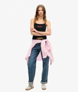 Sportieve, getailleerde cami-top met logo