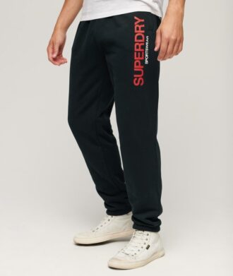 Sportieve Joggers met logo en taps toelopende pijpen