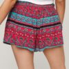 Strandshort met smockwerk Strandshort met smockwerk