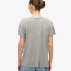 Studios Slub T-shirt met geborduurde V-hals