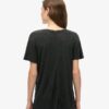 Studios Slub T-shirt met geborduurde V-hals