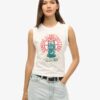 Superdry X Komodo Globe Trotter vest Top Superdry X Komodo Globe Trotter vest Top