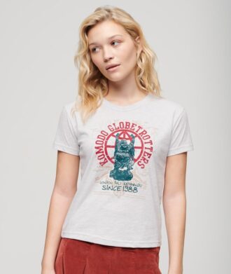 Superdry X Komodo Globetrotter getailleerd T-shirt