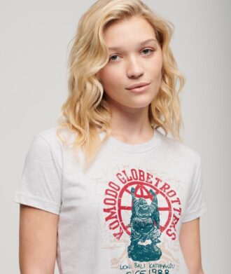Superdry X Komodo Globetrotter getailleerd T-shirt