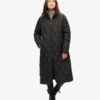 Superlange Quilted voeringjas