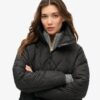 Superlange Quilted voeringjas