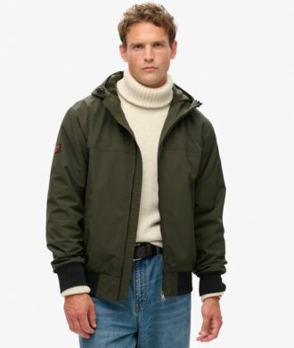 Surplus nylon hooded bomberjack