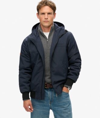 Surplus nylon hooded bomberjack