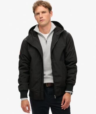 Surplus nylon hooded bomberjack